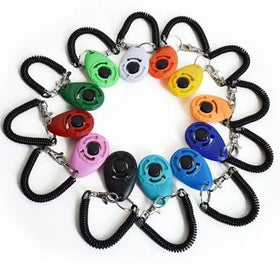 Wholesale Professional Stop Barking Tool Dog Pet Training Clicker with Lanyard Wrist Strap Whistle