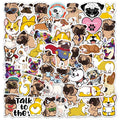50Pcs Shar Pei Corgi Dog Animal Graffiti Cute Washi Label for Children Promotion Gifts Toy Notebook Bottle Diy Stickers