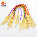 Durable in Use Wholesale DIY Round Circular Wood Bamboo Knitting Needles Sets for Hand Knitting Yarn