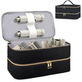 Fashionable Beauty Bag Double Layer Cosmetics Bag Portable Hair Dryer Storage Organizer Bag with Zipper Closure