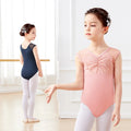Children Tank Ballet Leotards Girls Flocking Splice Dance Bodysuit