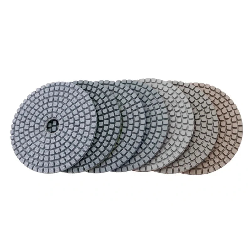 CHAJANE 3-Inch Dry Diamond Polishing Pads Grit 50-3000 - High Precision â‰¤0.005mm RoHS Certified Buffing Set