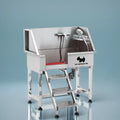 Pet Supplies Luxury 34" Right Door Stainless Steel Dog Pet Spa Bathing Grooming Baths Sustainable Pet Wash Station Dog Wash Sink