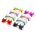 Exaggerated Personality Demon Fashion Sunglasses Candy Color Love Heart Sun Glasses Rimless Metal Sunglasses for Women
