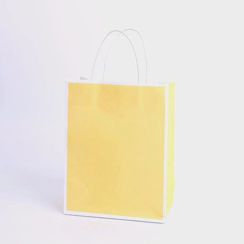 2023 New Style Colorful Kraft Paper Bags Custom Made With Logo Printing Gift Baking Environmental Protection Handbag