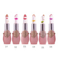 Custom Label Brand Hot Sale Jelly Crystal Lip Balm Stick clear Lipstick Color Changing Magic Lipstick Change Color