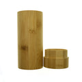Fancy Round Wood Lid Cylinder Boxes Tea Coffee Bamboo Storage Decorative Paper Packaging for Sunglasses Round Tube
