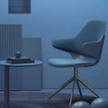 KOHO Modern Dining Chairs Wholesale Dining Room Chairs Blue Home Furniture New Design Plastic Metal Legs Chair Restaurant