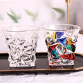 Top Selling Father's Day Gift Set Hand Painted Colors Customized Color Machine Made Crystal Glass Whisky Tumbler 301-400ml