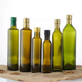 Factory Supply Square Empty Glass Olive Oil Bottle Customized Round Glass Bottles for Cooking Oil