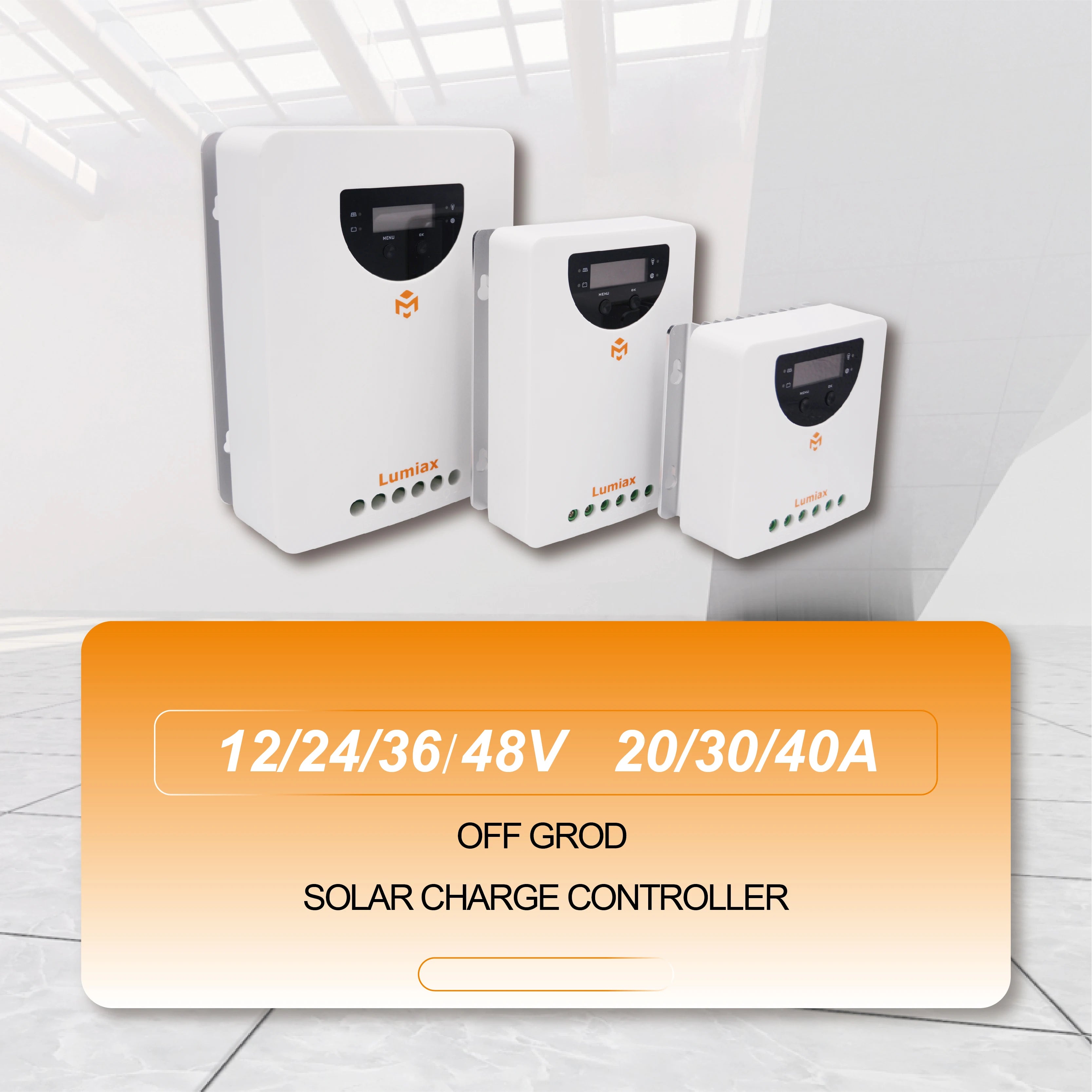 Flexible Solar Charge Controller Home Energy Power System 12V 24V 20A 30A 40A 60A MPPT Type with Competitive Panel Price