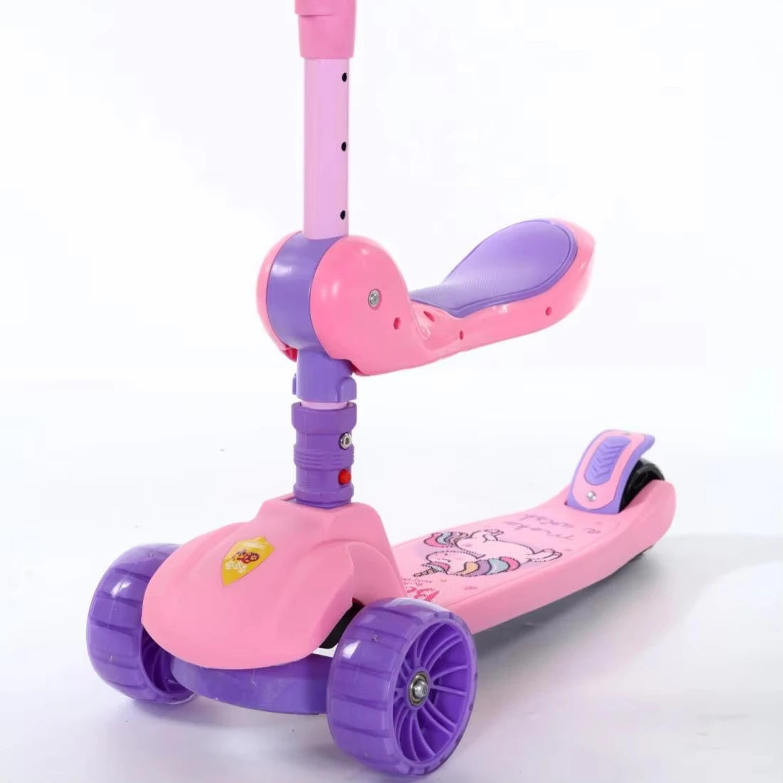 Factory With Music Three Wheel Kids Scooter New Bat Shape Child Toy Scooter