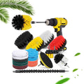 23 Pcs Drill Cleaning Brush Attachment Set Power Scrubber Brush for Car