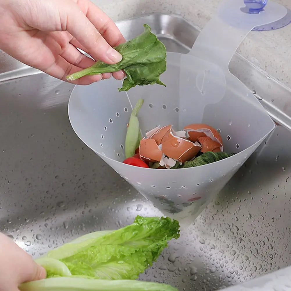 Food Catcher Foldable Kitchen Drain Sink Strainer Filter Anti-Blocking Stopper Kitchen  Accessories