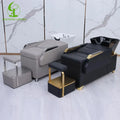 Jincheng Fashion Cheap Hot Sale Beauty Salon Shampoo Backwash Unit Sink Station Washing Hair Bed Tilting Ceramic Sink