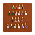 2025 Attachable Wholesale Bulk Non Tarnish Pvd Gold Plated Mini Zirconia Charms for Jewelry Making Stainless Steel Waterproof