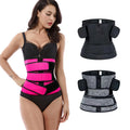 Low MOQ Rose Red Lips Light Pink Neoprene Breathable Firm Control Triple Detachable Belt Sweat Bands Reductor Corset Waist