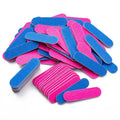Wholesale Disposable Mini Straight Double Sided Emery Nail File Pink Blue Custom Logo Eco-friendly Cheap for Salon