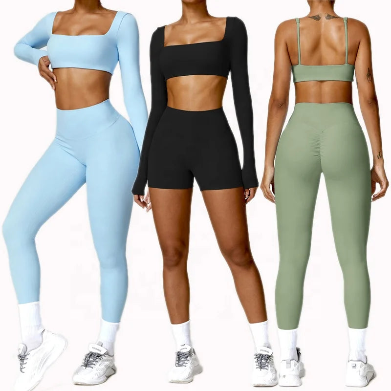 Wholesale Fitness Activewear Yoga Sets Plus Size Tank Top and Butt Lifting Pants Gym Fitness Active Wear Workout Sets for Women