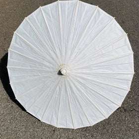IN STOCK Ready Good Quality White Oilpaper Umbrella Custom logo White Paper Umbrella for Wedding