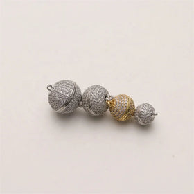 Tengyue 10/12/14/16 mm Micro Pave Magnet Clasps Jewelry for Multilayered Bracelet Necklaces Making Guangdong