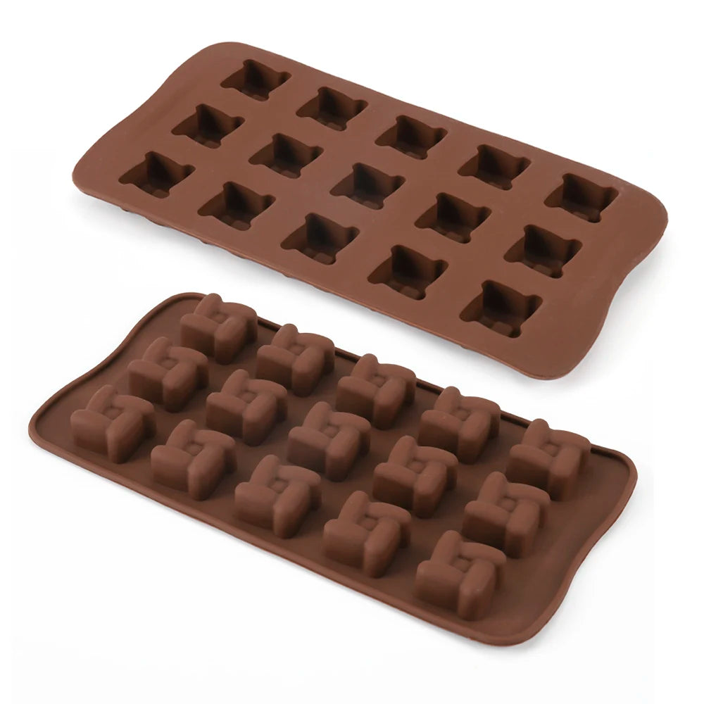 15 Cavity Mini Windmill Toy Shape Food Grade Silicone Chocolate Jelly Candy Mold