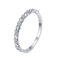 Stackable Custom Fine Jewelry Engagement Rings for Women White Gold Plated 925 Sterling Silver VVS1 Moissanite Ring