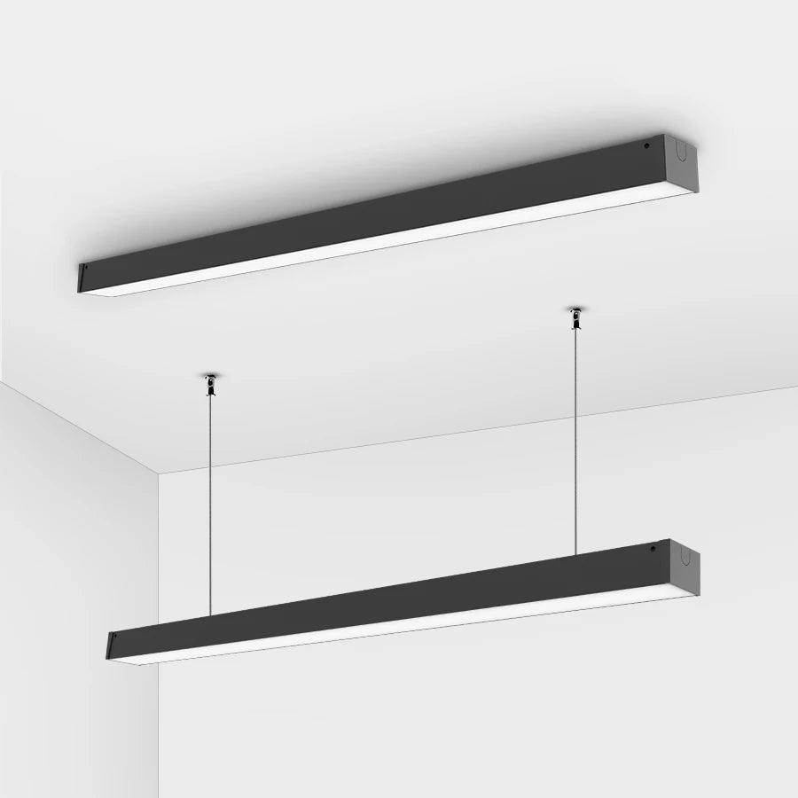CGT Stock 3CCT DIP Switchable 4FT 40W Linkable LED Pendant Light