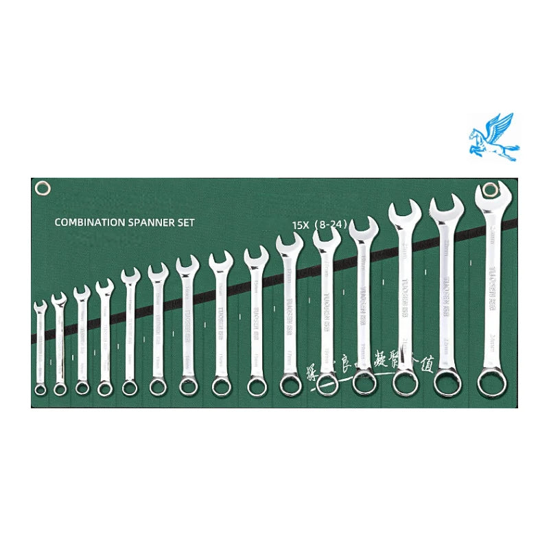 Open End Plum Dual-Use Mirror Wrench Set 8-24mm Metric Measurement OEM Customizable