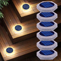Outdoor Waterproof IP68 PC LED Deck Step Lights Solar Powered Landscape Path Stair Garden Decoration for Balcony Fence Yard