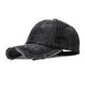 Custom Embroidered Logo Retro Vintage Unstructured Waterproof Sporty Baseball Cap Adjustable 6-Panel Dad Hat Washed Denim Cotton