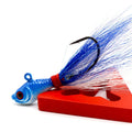 Wholesale Weedless Shad Jig Head Bass Fishing Lures Top Water Bucktail Jigs 25g Deep Water Fishing Lures Hard Bait