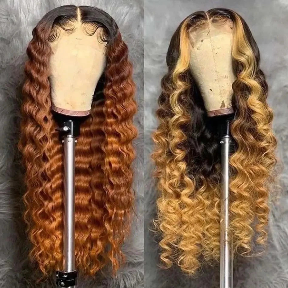 Wholesale 13x4 Lace Frontal Wigs for Black Women Glueless Deep Wave Raw Brazilian Hair Wigs Natural Lace Front Wig Human Hair