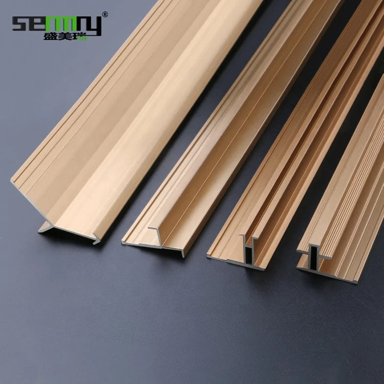 Hot Sale Custom Aluminum Wall Tile Trim Extruded Aluminum 6063 T5  Decorative Ceramic Tile Trim of Metal Origin