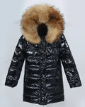 OFTBUY2023 Women's Winter Warm Down Coat with Natural Raccoon Fur Collar Long Duck Jacket Waterproof Streetwear Real Fur Hooded