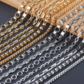 C205 1m/lot Vintage Style Metal Necklace Bracelet DIY Chain 18K Gold Rhodium Plated Copper Jewelry Making Accessories