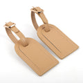 Leather Luggage Tag Travel Suitcase Name Address ID Baggage Label Address Holder Portable Boarding Tags Travel Accessories
