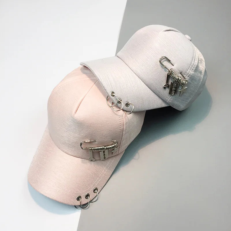 Summer Wholesale High Quality Winter Solid Color Vintage 5 Panel Fashion Baseball Cap With Iron Rings