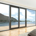 8-12ft Modern Interior Glass Sliding Doors with Aluminum Profile Fiberglass Screen Tempered Glass Finished Surface