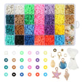 About 5000 Pcs  6mm Mix Color and Mix Design Bracelet Accessory  DIY  Polymer Clay Beads