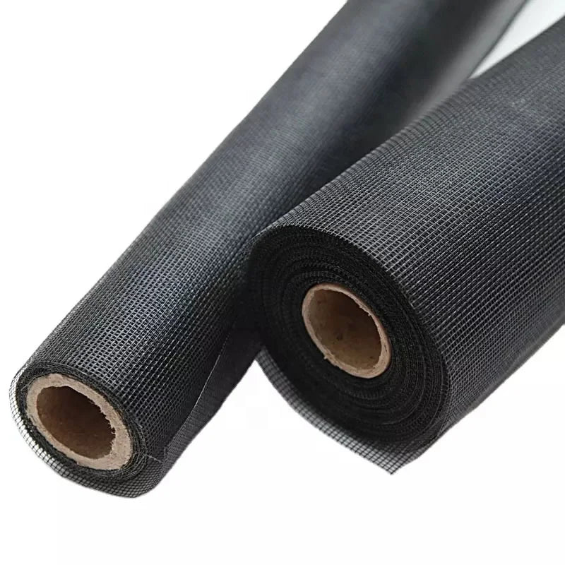 Mosquito Flies Insect Screen Net Pvc Coated Flat Mesh Fire Resistant Fibreglass Insect Window Screen for Water Proofing