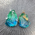Hongzhuo New Original Clear quartz Rough Healing Rings in Solid Copper Alloy Pendants Available In Bulk Stock At Best Price Jewelry