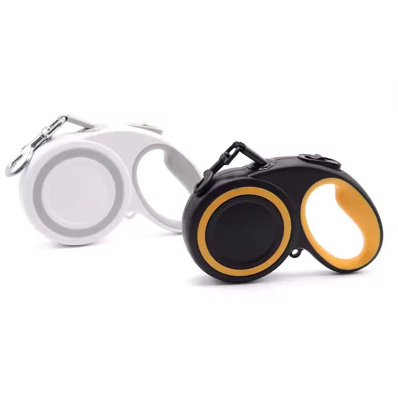 5M Retractable Dog Leash - Tangle-Free Solid Pattern Non-Slip Handle Walking Tool for Small Medium Large Dogs