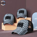 Breathable Waterproof Trucker Hat Mesh Polyester Laser Cut Hole Perforated Golf Hat Baseball Cap