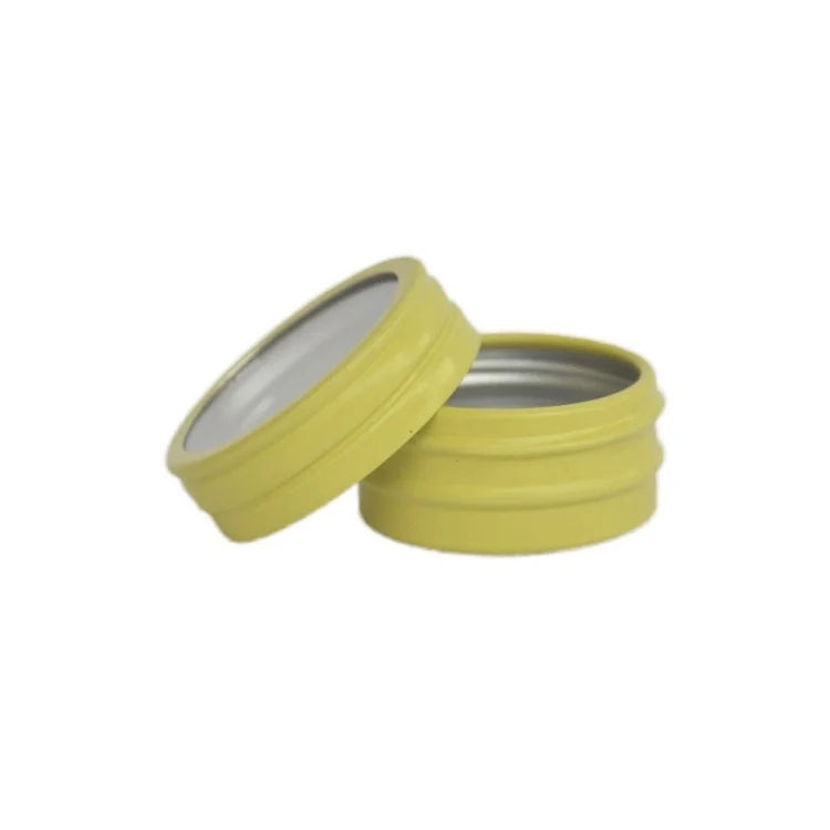 10g 10ml 33*16mm Mini Olives Oil Aluminum Tin Box Window Lip Balm Containers Cosmetic Jars with Lids Metal Can for Lip Balm