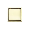 SUS304 Stainless Steel Brushed Gold Shower Drainer square Bathroom Floor Waste Water Drain