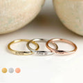 Fashion Personalized Name Stainless Steel Gold Plated Engagement Rings Women Rings Jewelry