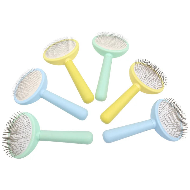 Pet Comb for Dog Cat Shedding Hair Clean Brushes Pet Grooming Supplies Self-Cleaning Puppy Cat Hair Removal Brush