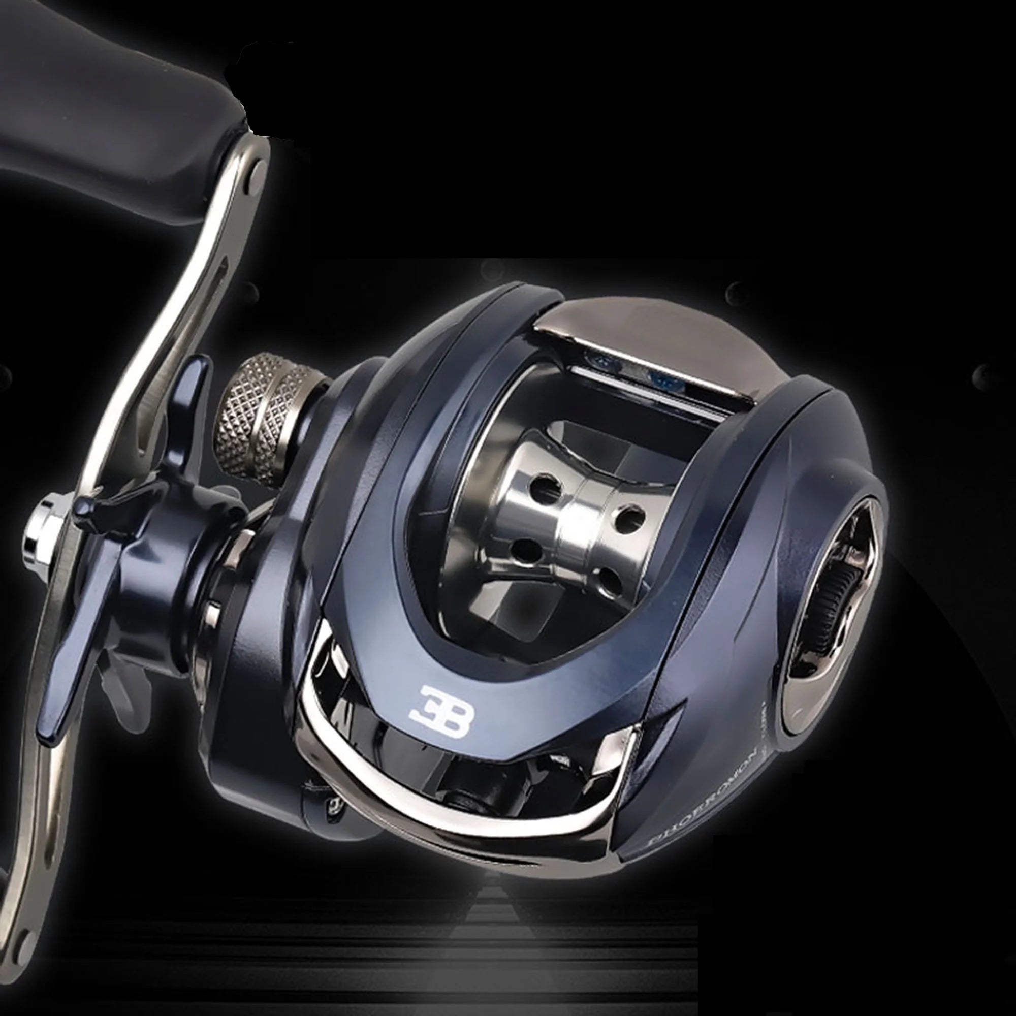 HISTAR PH Double Spools Baitcasting Fishing Reel Magnetic Braking System 8kg Drag Power for Streaming River Lake 6.3:1 Ratio SS
