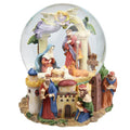 Resin Crystal Ball Music Box Christian Church Resurrection Christmas Birthday Gift for Manger Display